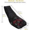 thumbnail image 2 of Housse de Tondeuse avec Sac de Rangement, Oxford Imperméable Résistant aux Uv Housse de Tondeuse Universelle Extérieure Protectrice-Noir-210d, 2 of 5