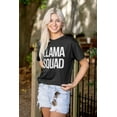 thumbnail image 3 of Llama Squad Save The Drama Alpaca BFF Women's Graphic T Shirt Tees Brisco Brands M, 3 of 5