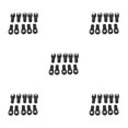 thumbnail image 2 of Tholdsy Paquete de 10 extremos de barra de acoplamiento RC Car Linkage Ball Heads Joint Link Holders Accesorios automotrices Reemplazo para Axial SCX10 B Type2 NO2 Tholdsy CBP163565, 2 of 6