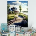 thumbnail image 2 of Designart Charming Cottage On The Water I Canvas Wall Art, 2 of 5