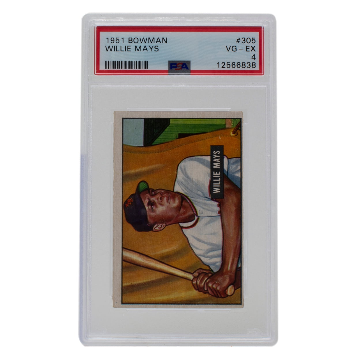 1951 Bowman Willie Mays 305 Rookie Giants Baseball Card PSA VG-EX 4 -  Walmart.com