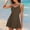 Brown, variant on Bzhegqhd Swim Dresses for Women Tummy Control,Women Piece Swimsuit Skirt Control Bathing Suit Color Block Swim Dress Swimwear with Pockets