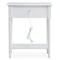 thumbnail image 2 of Leick Home Coastal Notions Table de Nuit en Bois Orchidée, Blanc, 2 of 11