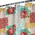 thumbnail image 3 of Pioneer Flower Floral Print Pattern Shower Curtain 72"x72" ,Bathroom Decorative Shower Curtains Set with 12 Hooks,Modern Waterproof Washable Shower Curtain, 3 of 6