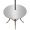 Gray, Silver, White, variant on Round Outdoor Tablecloth with Umbrella Hole and Zipper, Black Grey Ombre Tablecloth with Elastic Waterproof, Aesthetics Modern Abstract Art Gradient Patio Table Covers for 55" - 60" Pool Tables