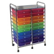 CART MOBILE ORGANIZER 20 DRAWER COLORED