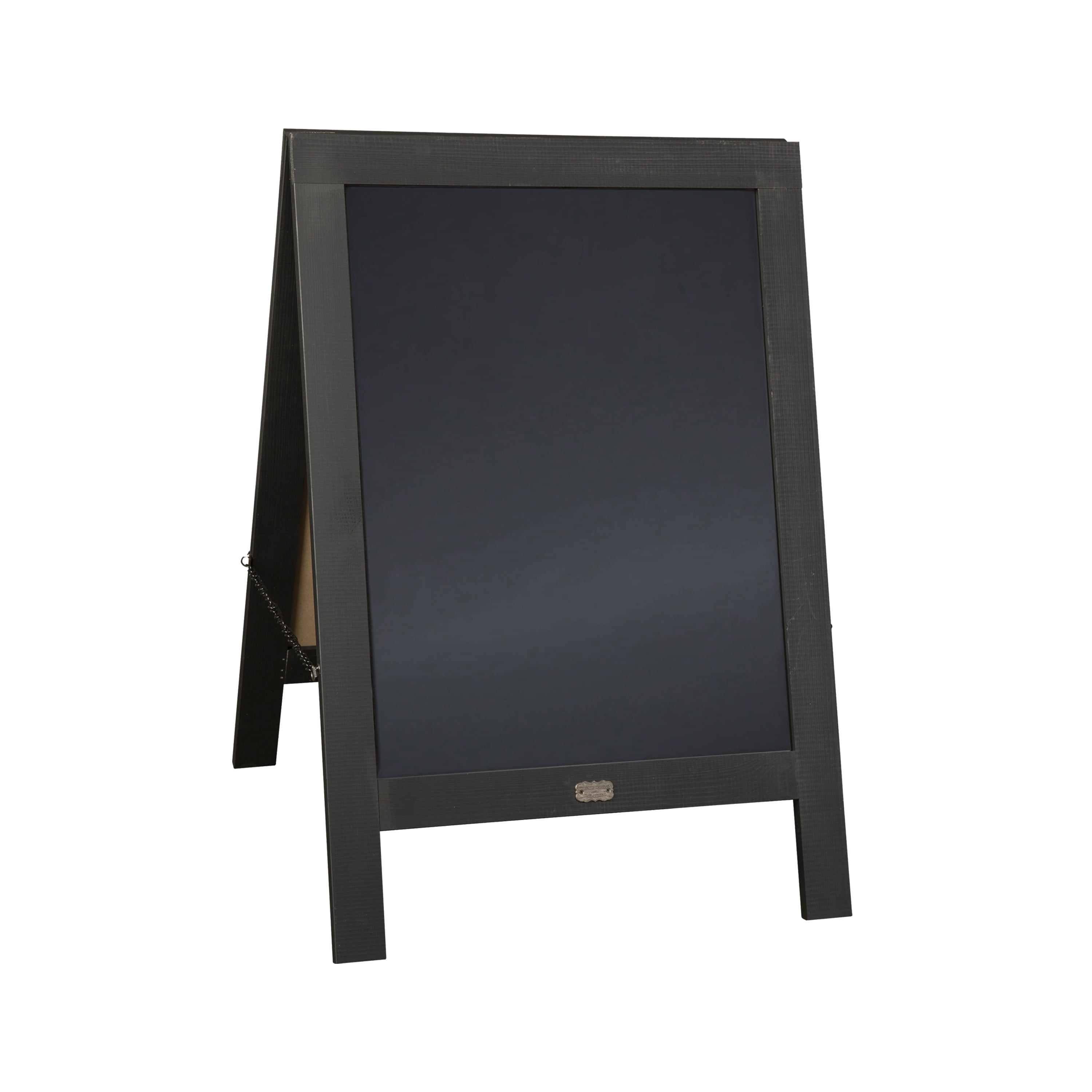 BizChair Rustic Brown Magnetic Outdoor A-Frame Chalkboard Sign