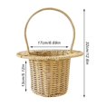 thumbnail image 3 of Handwoven Rattan Flower with Handle for DIY Craft Wedding and Birthday Storage, 3 of 6