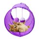 thumbnail image 1 of Pet Cat Tunnel Tubes Plegable Crinkle Kitten Rabbit Play Tunnels (Púrpura) Likrtyny Para estrenar, 1 of 9