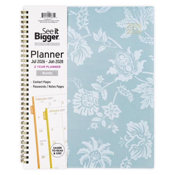 See it Bigger Large Poly Wiro 2 Year Monthly Planner: July 2026 - June 2028