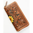 thumbnail image 3 of Shyanne Women's Sunflower Tooled Leather Wallet - SASU23WT3 One Size, 3 of 3