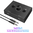 thumbnail image 3 of JIAHAOO Headphone Audio Switch 3.5mm AB Selector Mute Button Compact Easy Use Plug & Play 3 Segment, 3 of 10