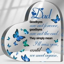 Sympathy Gifts for Loss of Loved One, Memorial Gifts for Loss of Dad, In Memory of Father Plaque, Bereavement Condolences Grief Gifts, Funeral Remembrance Decor Ornament Sign