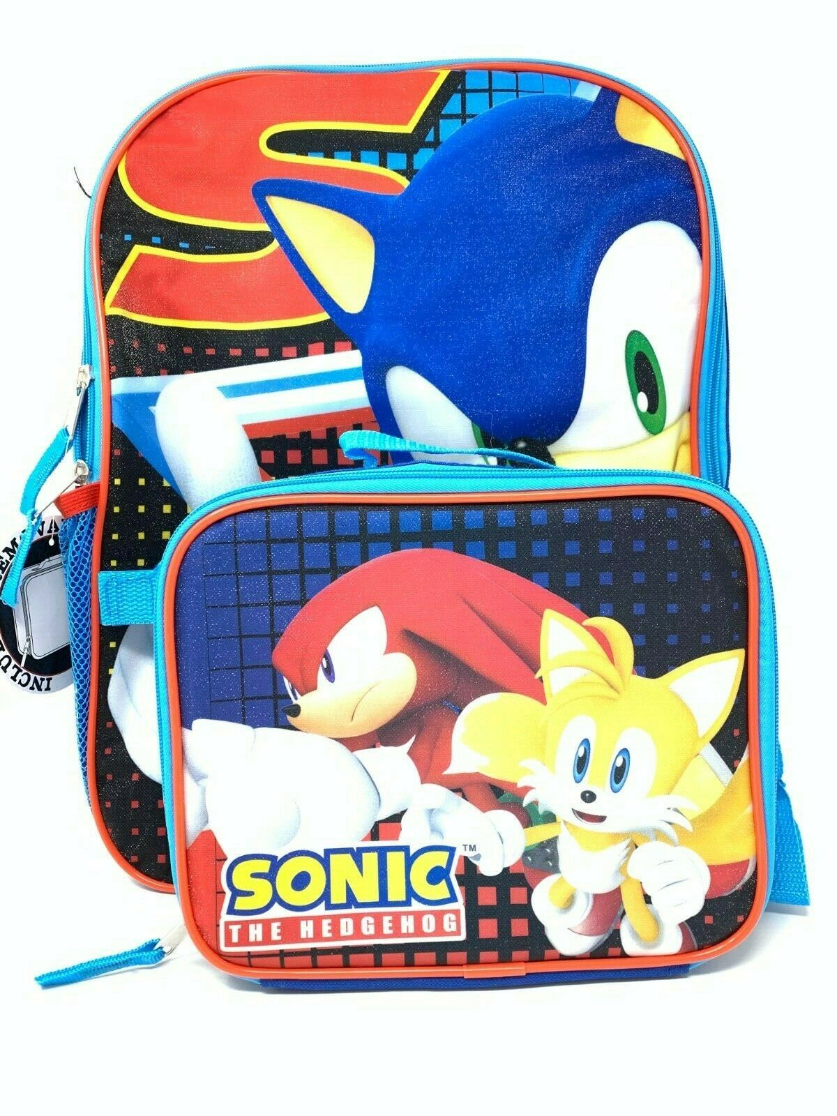 sonic bookbag and lunch box