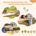 thumbnail image 5 of Costway Outdoor Mud Kitchen for Kids, Wooden Kitchen Playset with Extended Tabletop Natural, 5 of 11