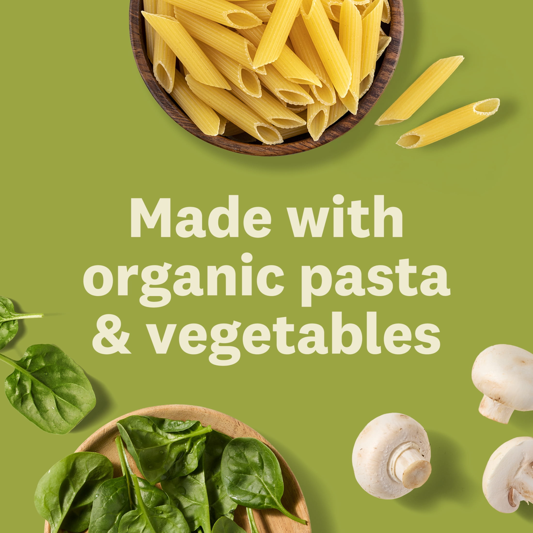Amy's Frozen Meals, Mushroom Spinach Penne Bowl, Microwave Meals, 9 oz