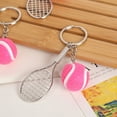 thumbnail image 4 of Tennis Alloy Keychain - Mini Sports Equipment Souvenir, Durable Metal Pendant, Gift for Sports Fans, 4 of 4