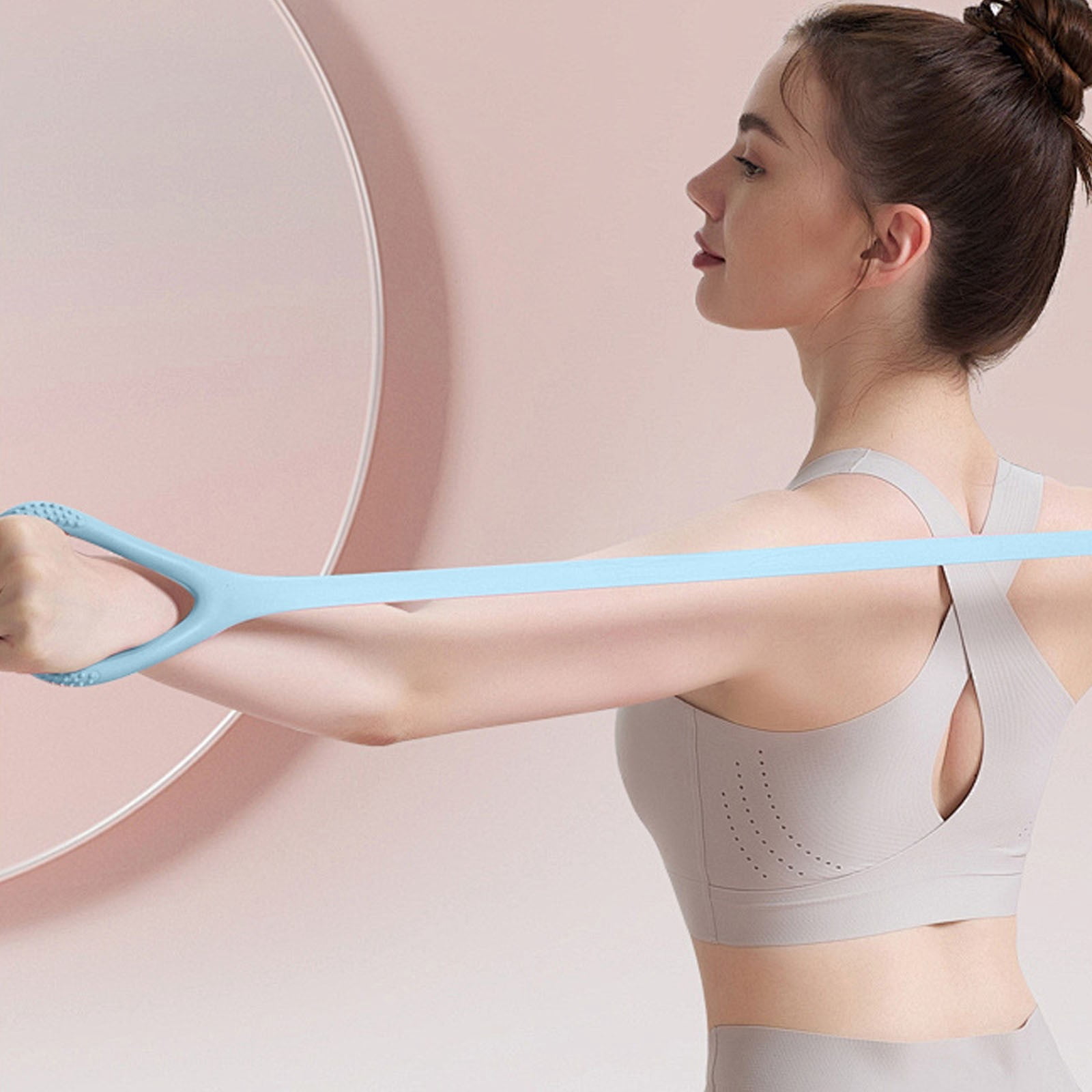Yannianjz Fitness Resistance Bands, Silicone High-Elasticity Stretching Ropes, Yoga Puller Elastic Belts for Shoulder, Neck, Home Workout, Physical Therapy