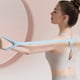 thumbnail image 4 of Banda Elástica de Ejercicio, Cordón de Resistencia Extensible con Empuñaduras, Correa de Silicona en Forma de 8 con Múltiples Resistencias, 46 x 11 cm para Fitness, Yoga y Corrección de Postura, 4 of 6