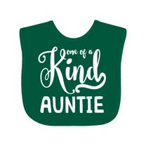 Inktastic Gift for Aunts | One of a Kind Auntie (white) Girls Baby Bib