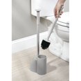 thumbnail image 3 of mDesign Hidden Plunger and Brush Set for Toilet Bowl - Brush Cleaner and Plunger Combo with Holder Caddy for Bathroom - Modern Toilet Brush and Plunger Set - Aura Collection - 2 Pack - Gray, 3 of 8