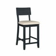 thumbnail image 2 of Linon Jorissen 26 in. Counter Stool - Dark Charcoal/Beige, 2 of 11