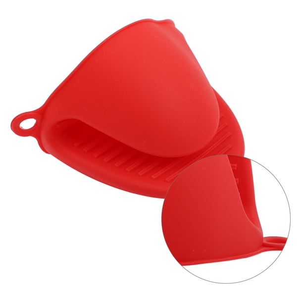 Guante de cocina BuyWeek 1 pieza resistente al calor silicona rojo verde rosa azul Naranja 10 x 8,5 x 4,5 cm