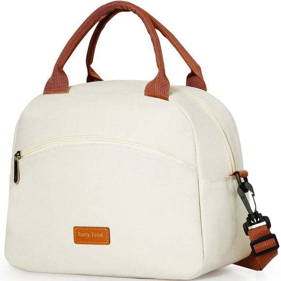 Bolsa Térmica para Almuerzo DIRGEE Impermeable Blanca/Marrón