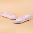 thumbnail image 3 of Baby Walking Shoes,Girls Ballet Elastic Band Dance Shoes Canvas Gymnastics Flats Split Sole Shoes,Toddler Shoes(Size:6.5-7Years), 3 of 7