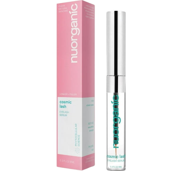 Sérum para el crecimiento de pestañas NuOrganic, más grueso, más largo y fuerte, 8 ml