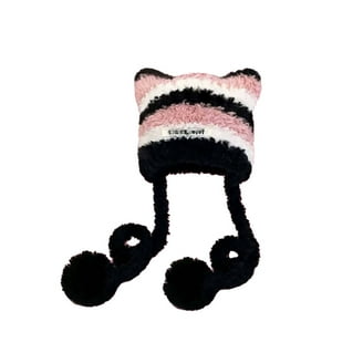 Hello Kitty Rib Knit Beanie, White, 100% Acrylic, Embroidered Face