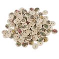 thumbnail image 1 of Mixed Wooden Buttons 100pcs, Synthetic Wood, Sewing Craft, DIY Gift, Skin Friendly, 1 of 8