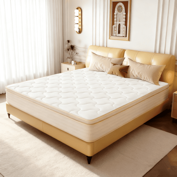 10 inch Twin Size Hybrid Mattress in a Box, Memory Foam Mattress with Pocket Springs,Medium,Adult