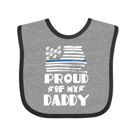 

Inktastic Police Officer Proud Of Daddy Law Enforcement Boys or Girls Baby Bib