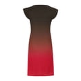 thumbnail image 4 of Baikeli Robes d'Été Pas Cher pour Femmes 2024 Mode Femmes Décontractée Col en V Robes Imprimées Été Sans Manches Robe Chandail Robe Printemps pour Femmes, 4 of 5