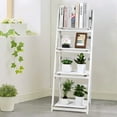 thumbnail image 5 of NEX Foldable Ladder Bookshelf Rack 4 Tier Vintage Plant Stand Display Shelf Storage, 5 of 5