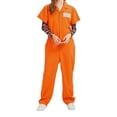 thumbnail image 6 of FYEGRE Halloween Orange Prison Jumpsuit Costume for Women And Men Classic Character Dress-Up Apparel Performance Fashionable Jumpsuit Orange XXL, 6 of 9