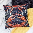 thumbnail image 2 of SHANXI Pillow Covers For Kids Boys Teens Tropical Wild Cushion Covers Navy Blue Oasis Cushion Cases 18x18in, 2 of 5