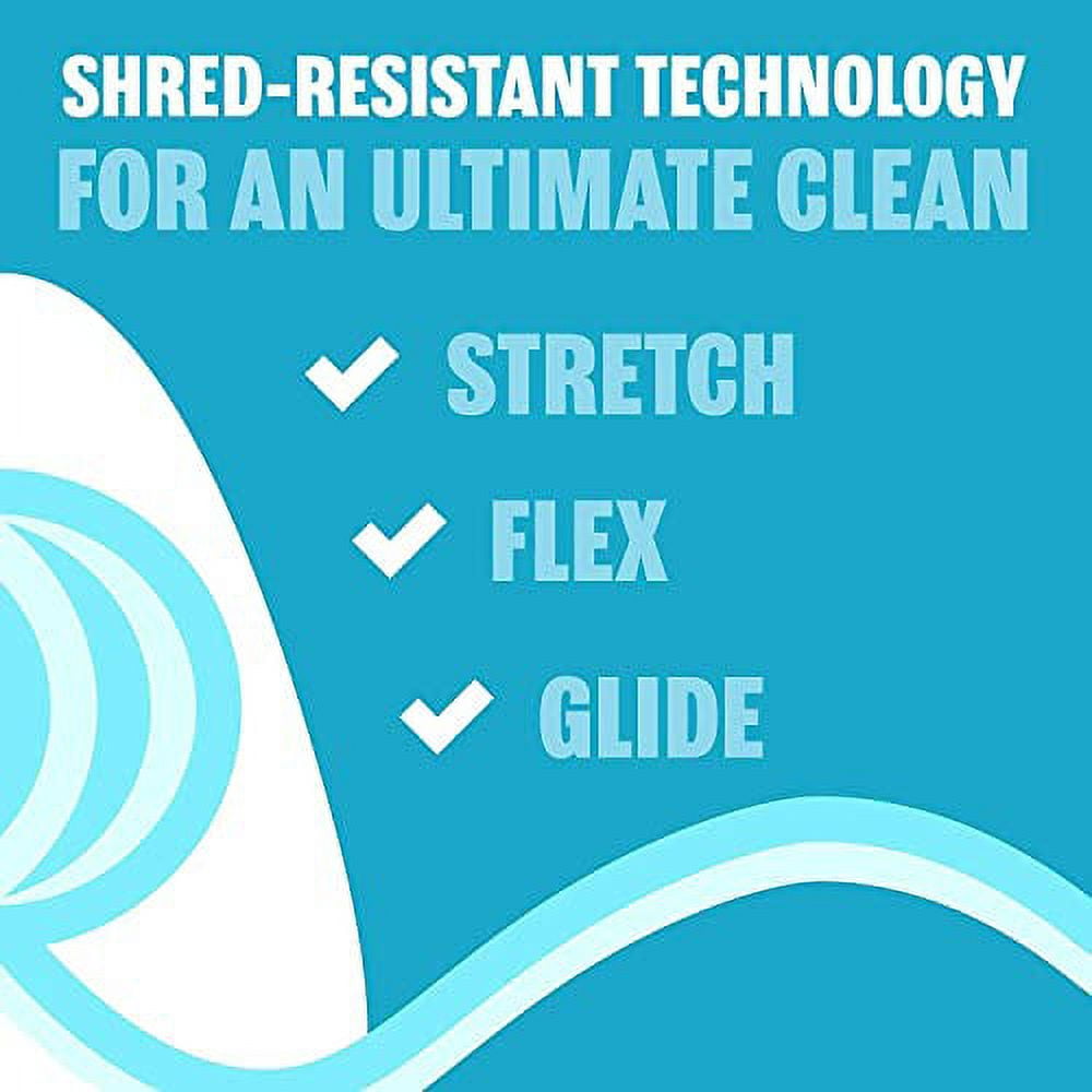 REACH Waxed Dental Floss, Unflavored, Plaque Remover, Shred Resistant, Extra Wide Cleaning, Gentle on Gums & Teeth, PFAS-Free, Oral Care, for Adults & Kids, 55yd, 1 Pack