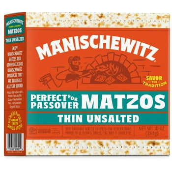 Manischewitz unsalted matzo, 10 oz Single