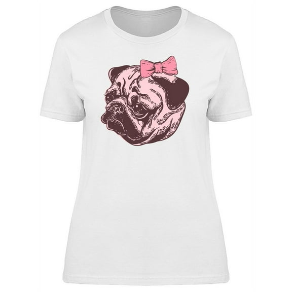 French Muzzle Of Pug T-Shirt Women -Image by Shutterstock, Female x-Large