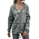 thumbnail image 1 of Impermeables para Mujer, Impermeables, Resistentes Al Viento, Ajustables, con Capucha y Bolsillos. Gris S, 1 of 9