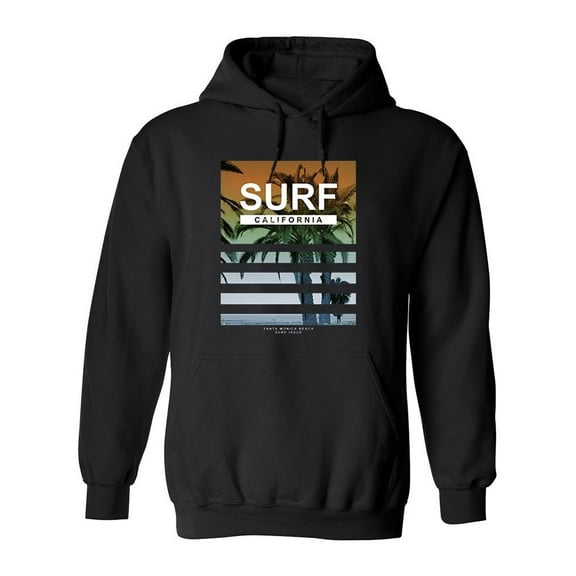 Surf, California Hoodie Men -Image by Shutterstock, Male Large