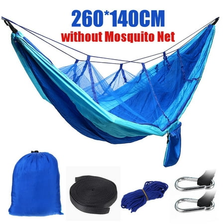 Double Mosquito Net Hammock Tent Nylon Outdoor Camping Hanging Bed Swing
