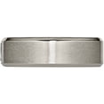 thumbnail image 3 of Titanium Satin Polished with Diamonds 7mm Band, 3 of 8
