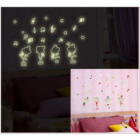 Grow Monkey - Glow in Night DIY Fluorescent Monkey Wall Sticker Mural Vinyl Decal Home Decor