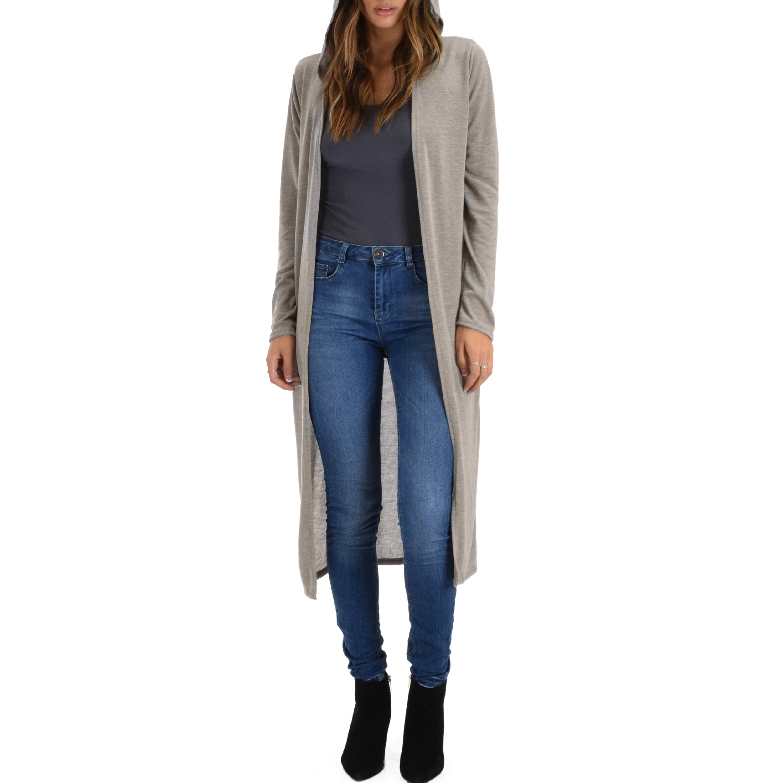 Clothing Showroom Long Sleeve Hooded Cardigan Sweater
