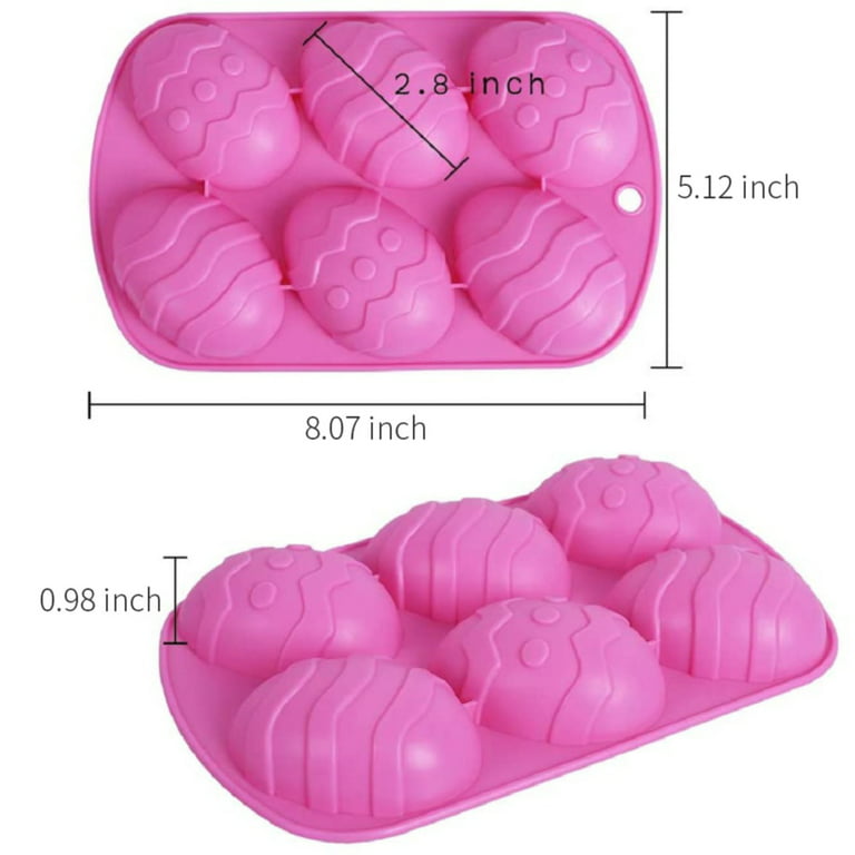 8 Cavity Egg Shaped Chocolate Mold - 3d Food Grade Silicone Mold For Diy  Cake Decorating, Easter Egg Candy, Fondant, Biscuit, And Home Kitchen Items  - Temu