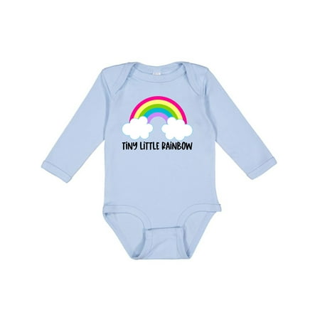 

Inktastic Baby Tiny Little Rainbow Gift Baby Boy or Baby Girl Long Sleeve Bodysuit