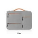 thumbnail image 4 of Qarigey Bolsa para portátil de 13/14/15 pulgadas, organizador Digital electrónico, bolsas protectoras con forro polar, Estuche de transporte Bolsas de mensajero y de hombro Gris 13 pulgadas, 4 of 6